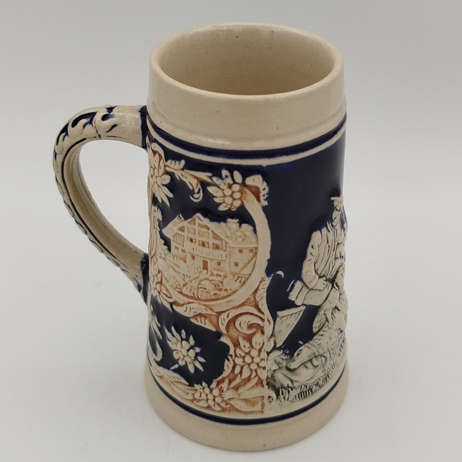 Кружка пивная "После охоты", керамика, крытье, Marzi & Remy, Германия, 1964-1990 гг., Marzi & Remy