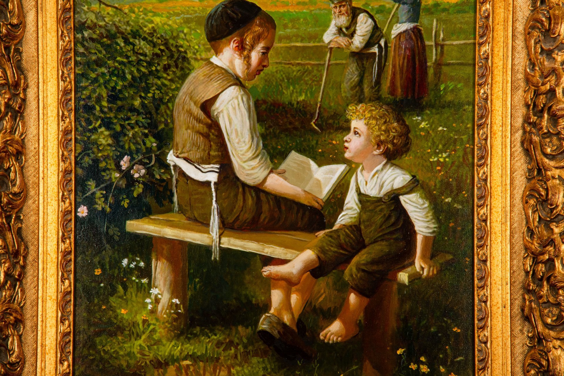 Картина "Братья" ("Вечная тора"), художник Флерова Елена Николаевна, холст, масло, Российская Федерация, 2010-2020 гг.