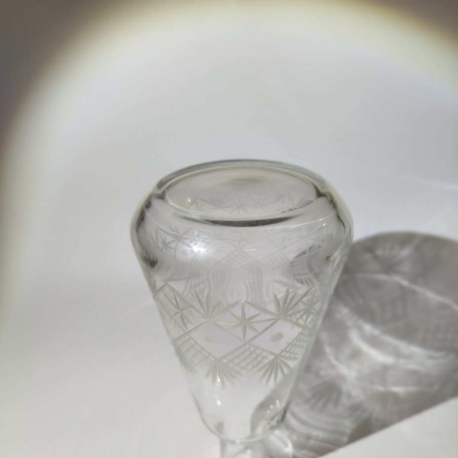 Графин/штоф с резным декором, хрусталь, алмазная грань, Гусевской хрустальный завод (Гусь-Хрустальный), Российская Федерация, 1990-2015 гг.