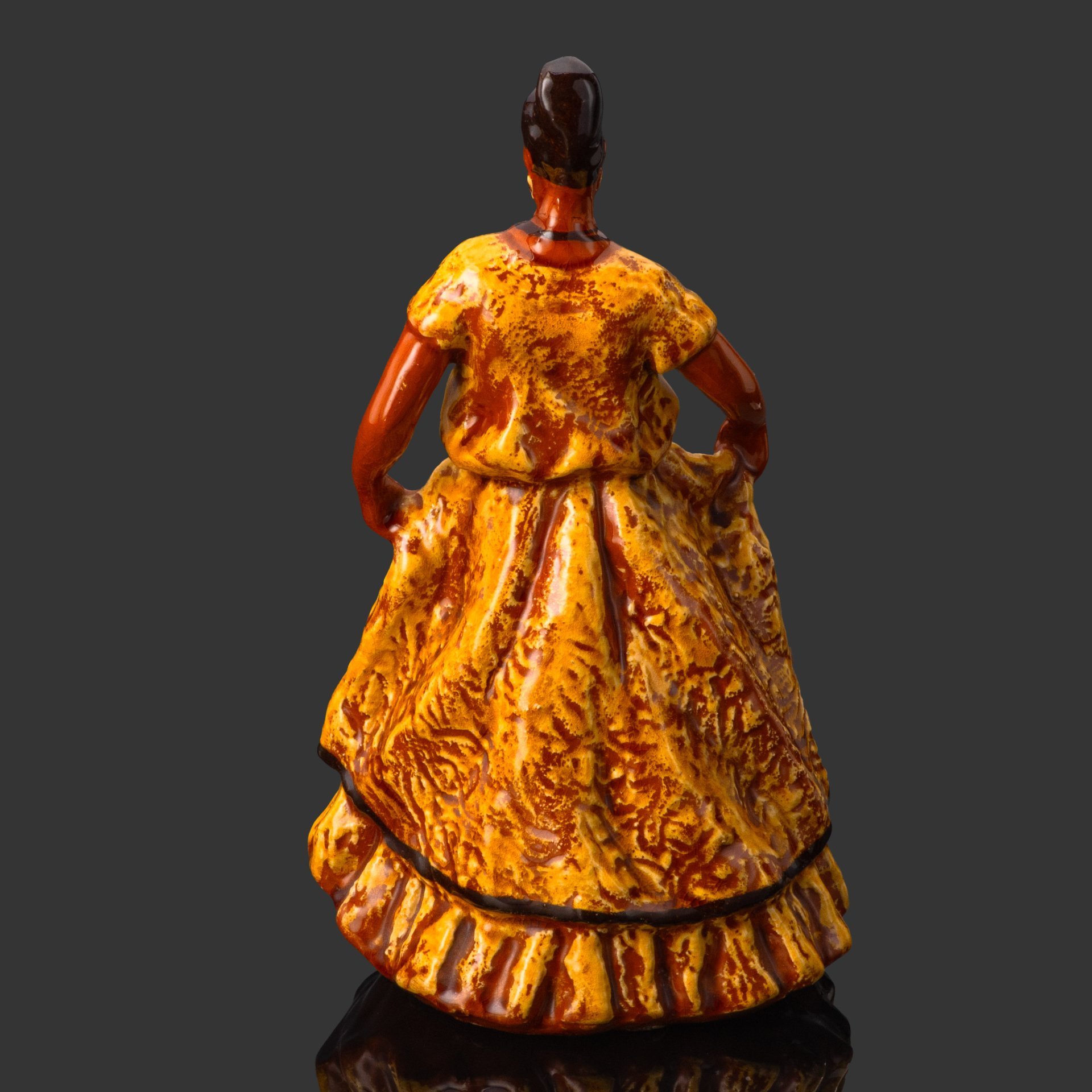 Статуэтка "Мексиканка", керамика, роспись, Гжельский керамический завод, СССР, 1950-1970 гг.