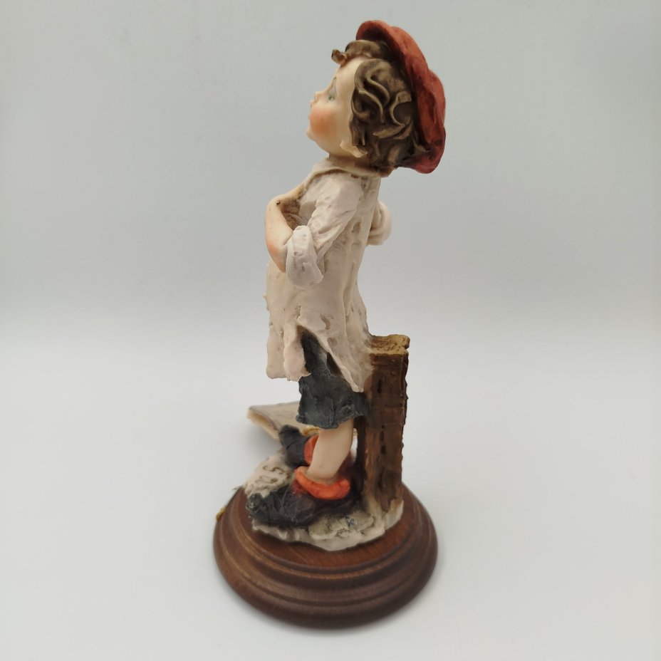 Статуэтка "Певец" в стиле Capodimonte, скульптор Giuseppe Armani (Джузеппе Армани), композитный материал, дерево, роспись, Италия, 1980-1990 гг.