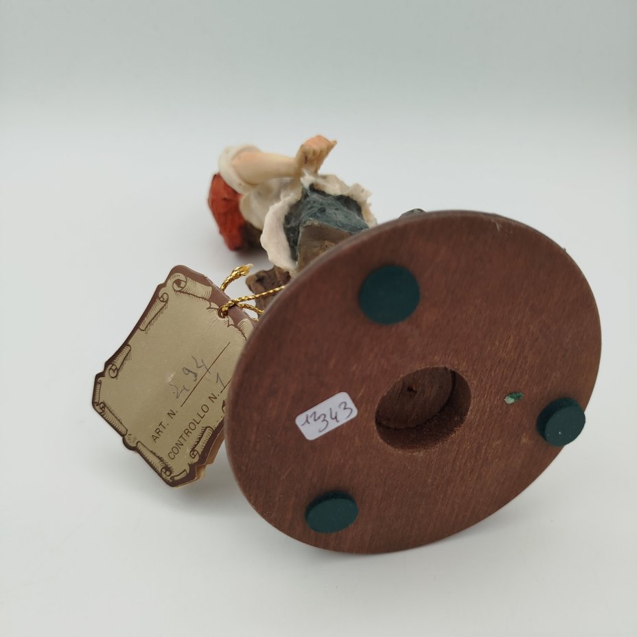 Статуэтка "Певец" в стиле Capodimonte, скульптор Giuseppe Armani (Джузеппе Армани), композитный материал, дерево, роспись, Италия, 1980-1990 гг.