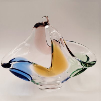 Конфетница из серии "Рапсодия", дизайнер Франтишек Земек (František Zemek), Mstisov Glassworks (Стекольный завод в Мстишов)