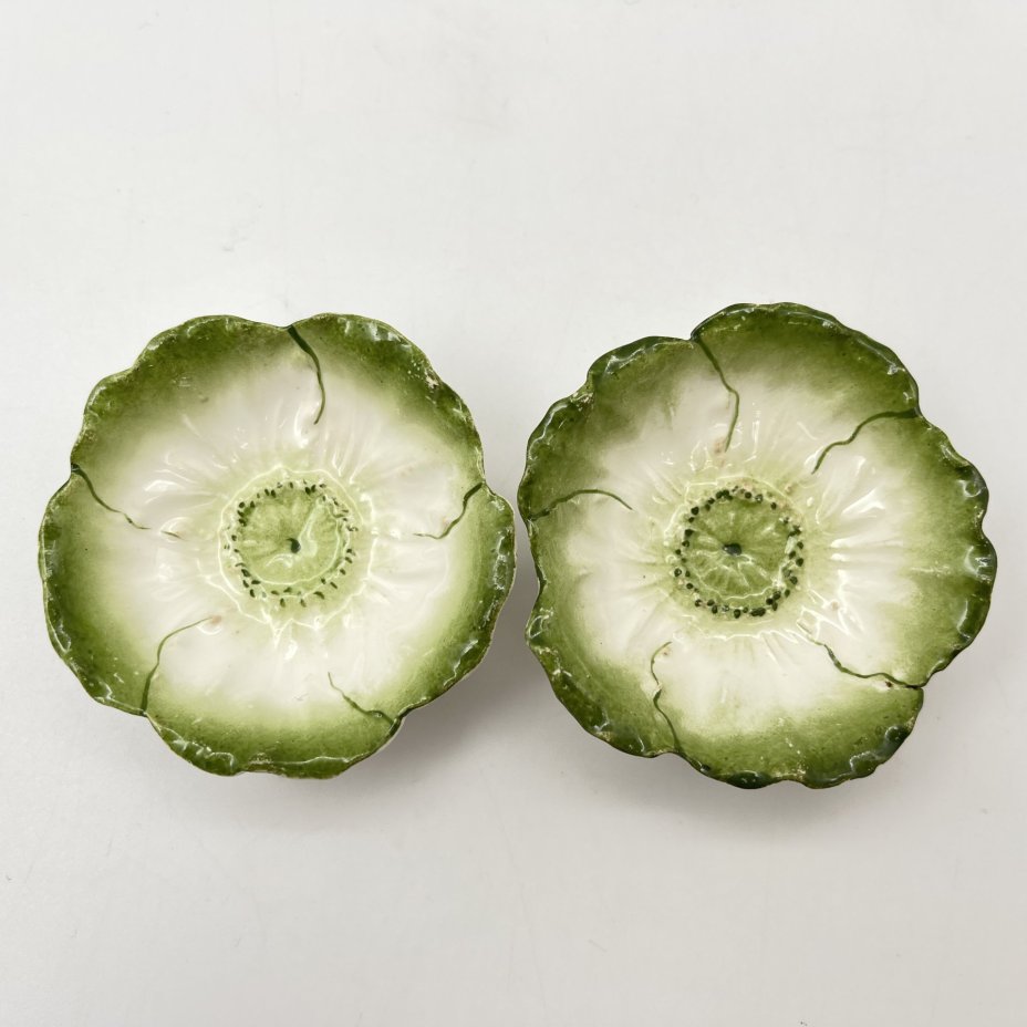 Пара розеток в форме капустных листов, "Max Roesler"