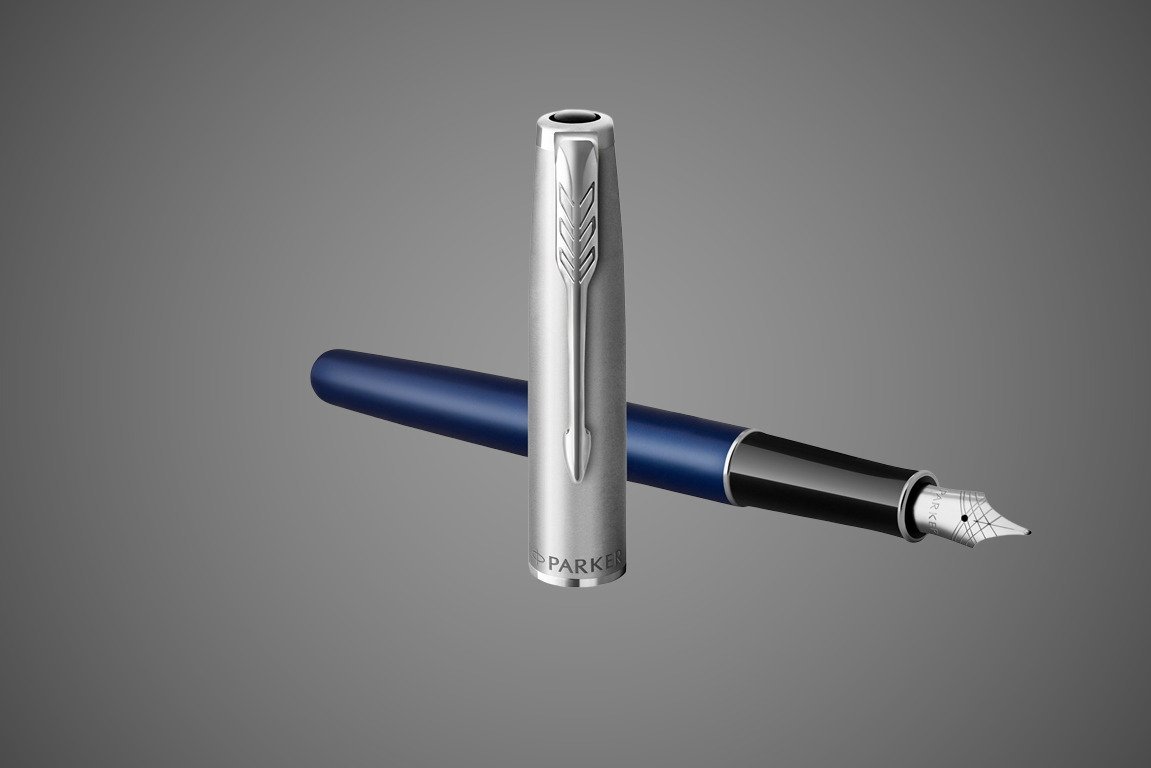 Перьевая ручка Parker Sonnet Entry Point Blue Steel CT, перо: F, цвет чернил: black, в подарочной упаковке, Металлы: нержавеющая сталь, палладий, пластик