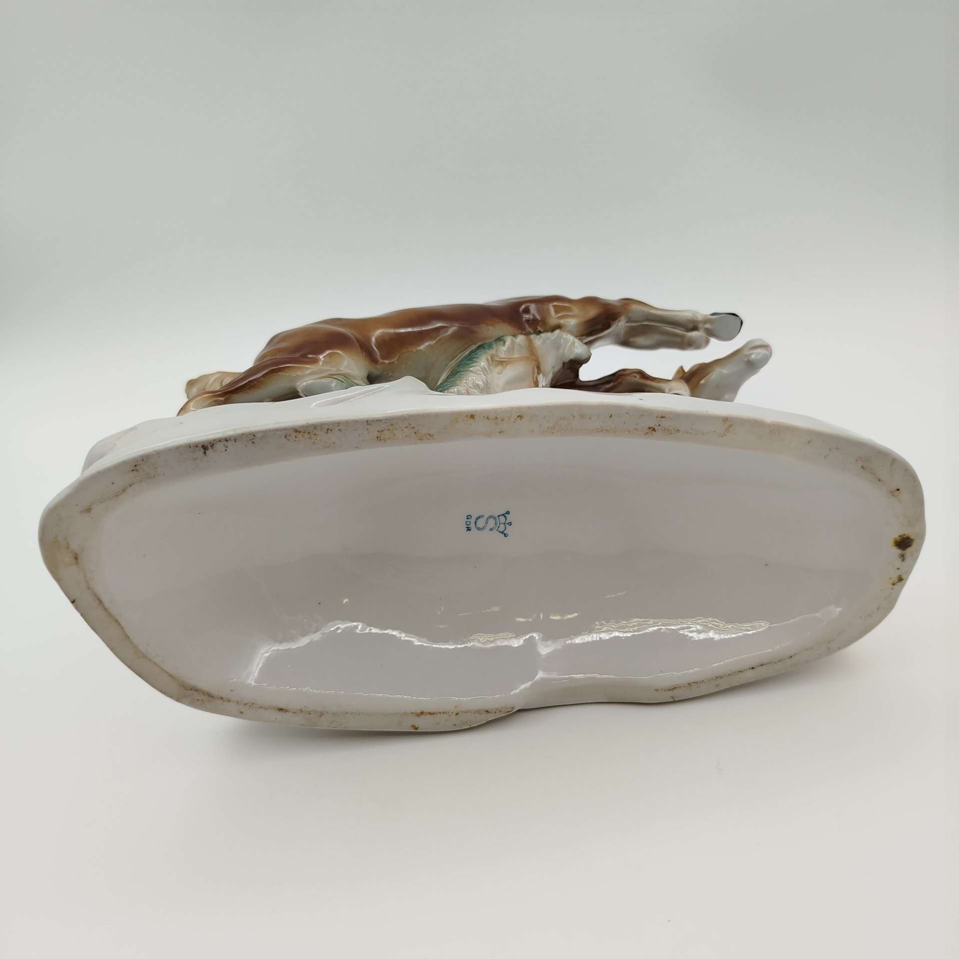 Статуэтка "Бегущие лошади", фарфор, роспись, Carl Scheidig, Gräfenthal, ГДР, 1972-1990 гг.