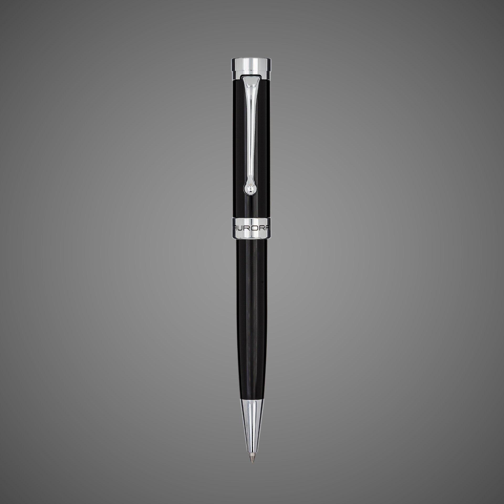Шариковая ручка Aurora Edo Black CT, в подарочной коробке, Лаки и смолы: смола, хром