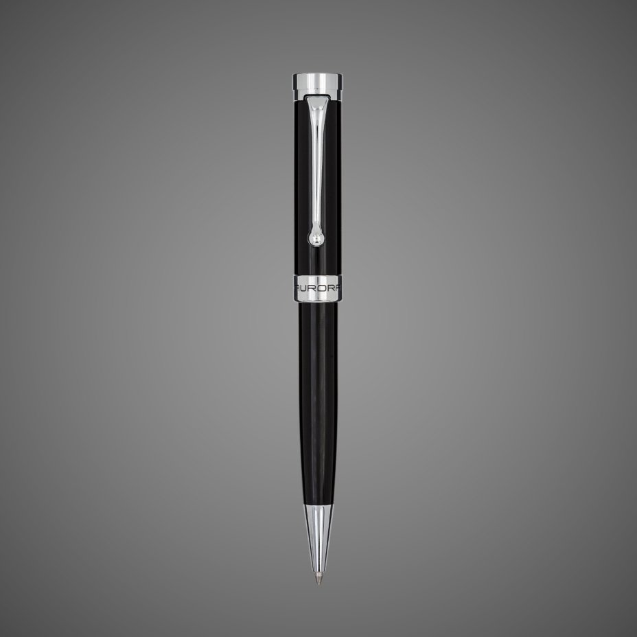 Шариковая ручка Aurora Edo Black CT, в подарочной коробке, Лаки и смолы: смола, хром