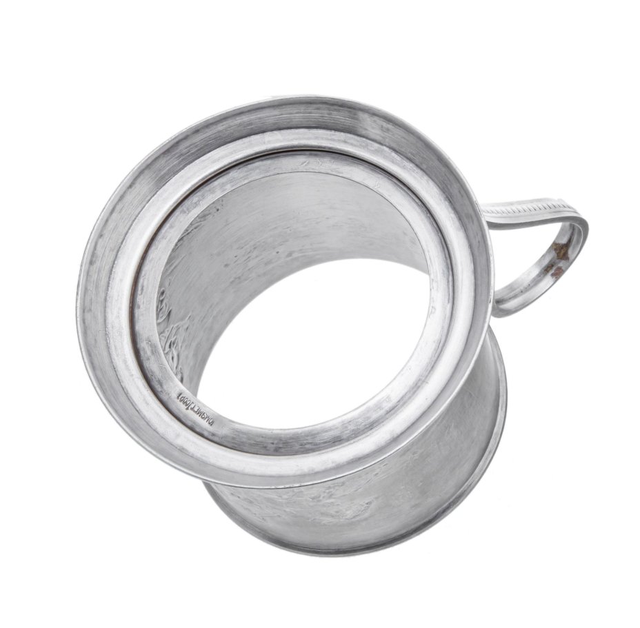 Подстаканник "Зимняя тройка", мельхиор, Мстерская художественная фабрика "Ювелир", СССР, 1960 г.