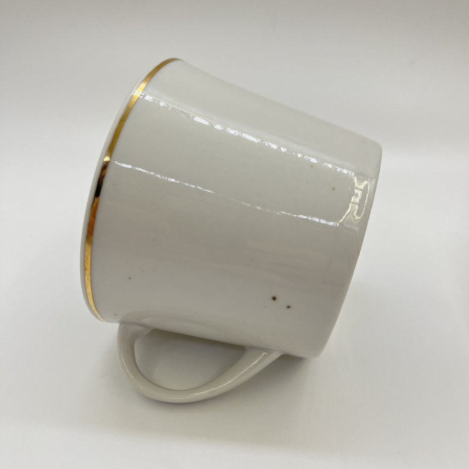 Набор чашек на 3 персоны, фарфор, золочение, Дулевский фарфоровый завод (Дулёво), СССР, 1967 г.