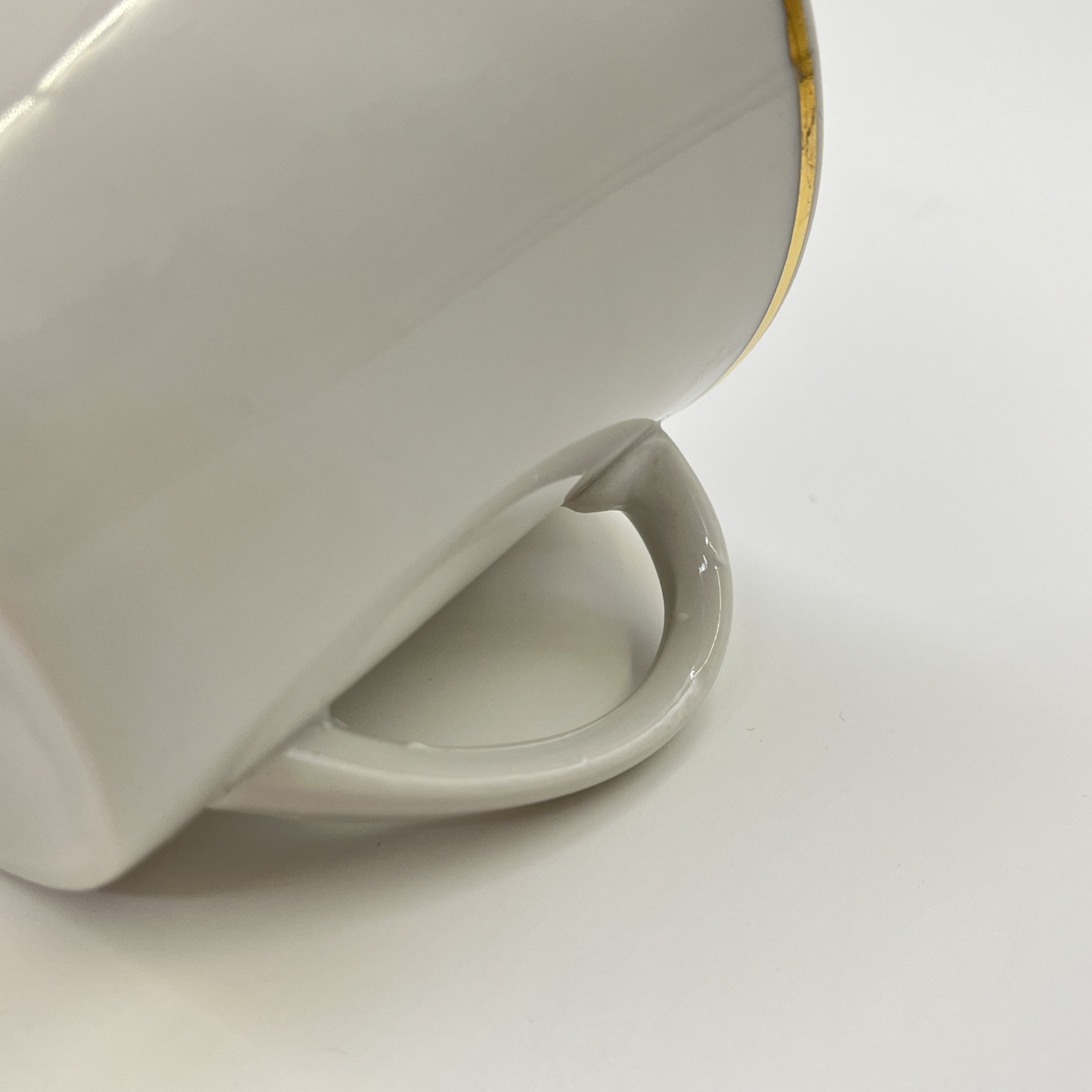 Набор чашек на 3 персоны, фарфор, золочение, Дулевский фарфоровый завод (Дулёво), СССР, 1967 г.