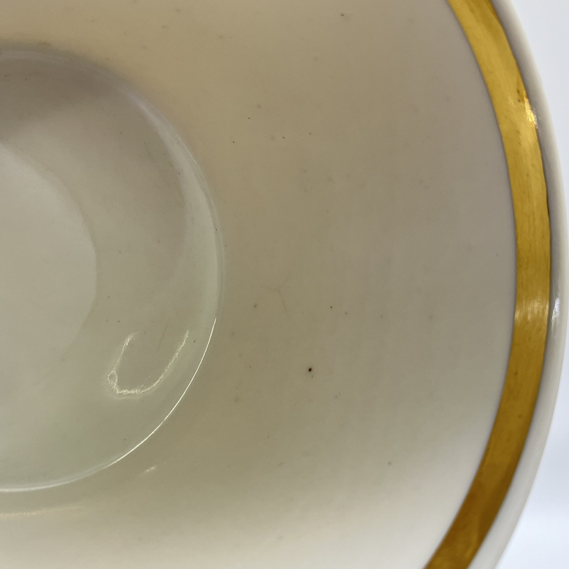 Набор чашек на 3 персоны, фарфор, золочение, Дулевский фарфоровый завод (Дулёво), СССР, 1967 г.