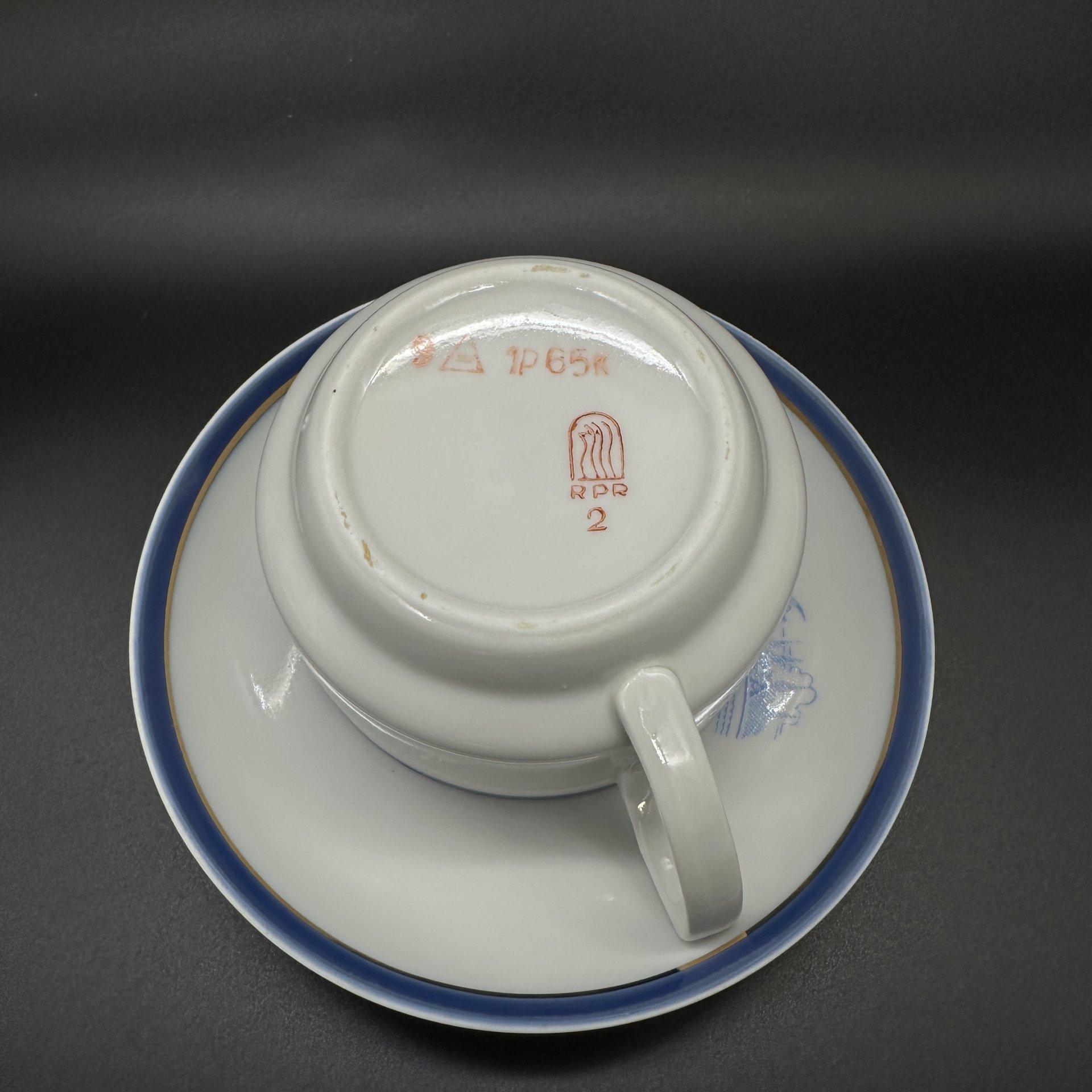 Набор чайных пар "Riga" на 3 персоны, Рижский фарфорово-фаянсовый завод