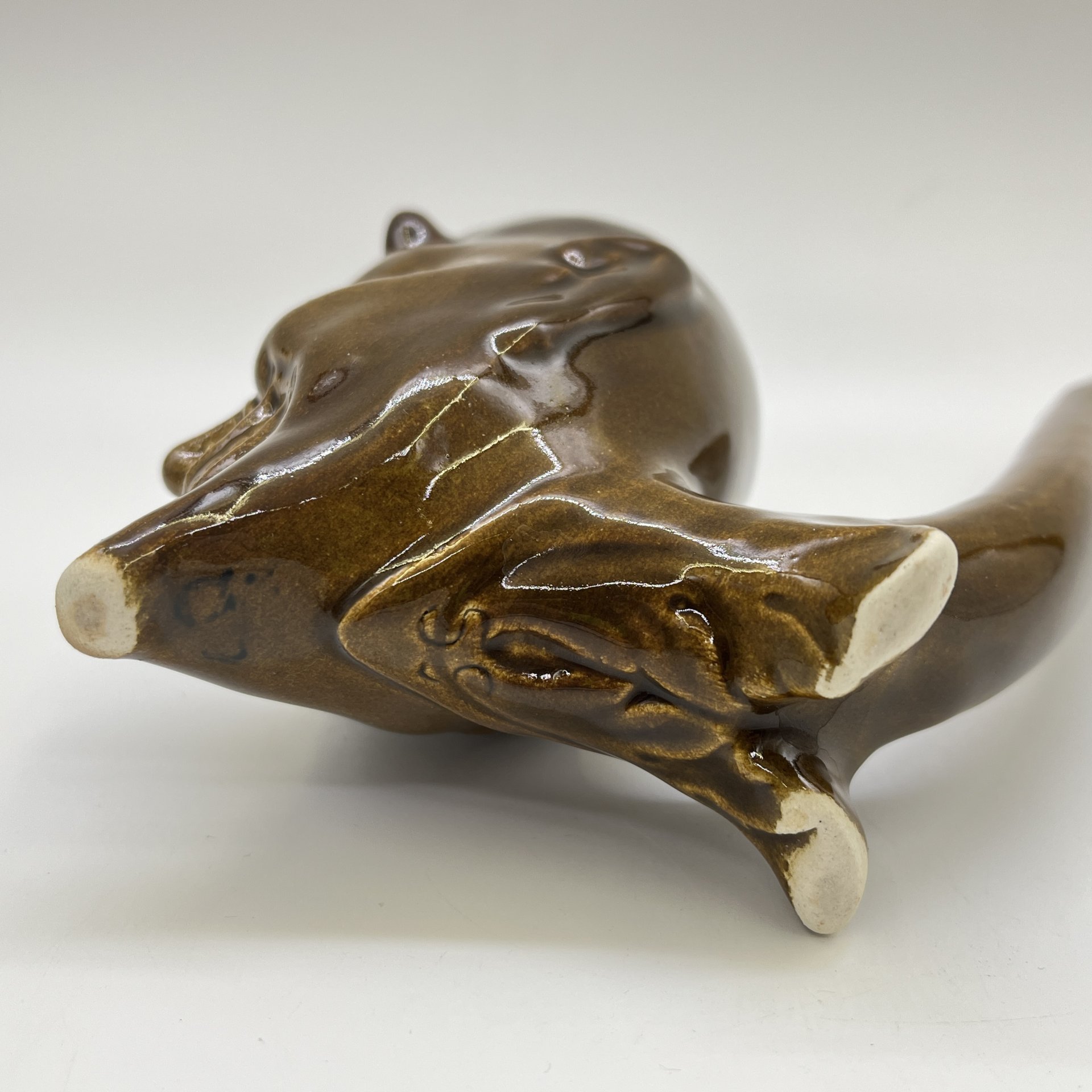 Кружка-поильник "Мефистофель", керамика, полива, СССР, 1970-1990 гг.