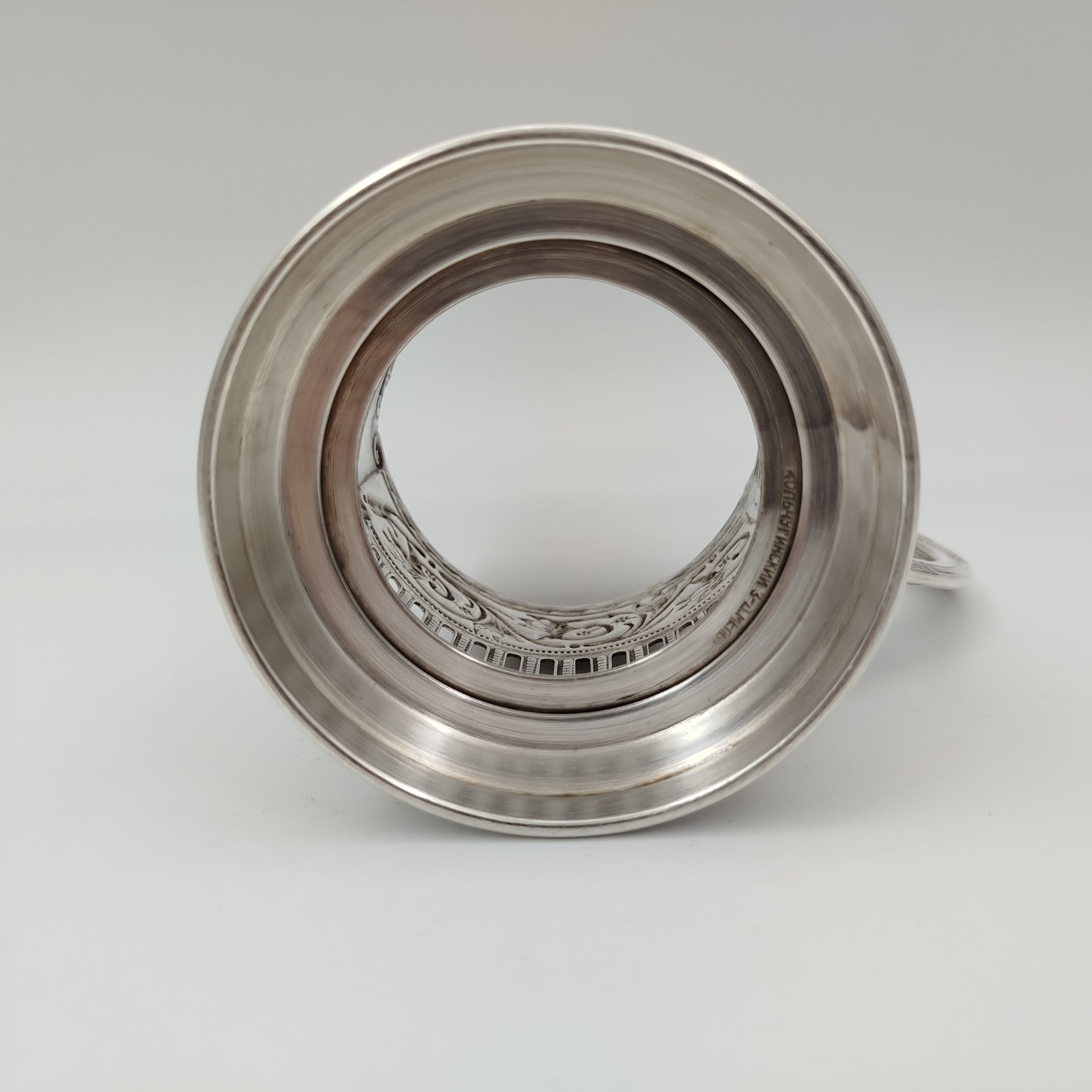 Подстаканник "Спасская башня", мНЦ (медь-никель-цинк), Кольчугинский завод цветных металлов, СССР, 1950-1980 гг.