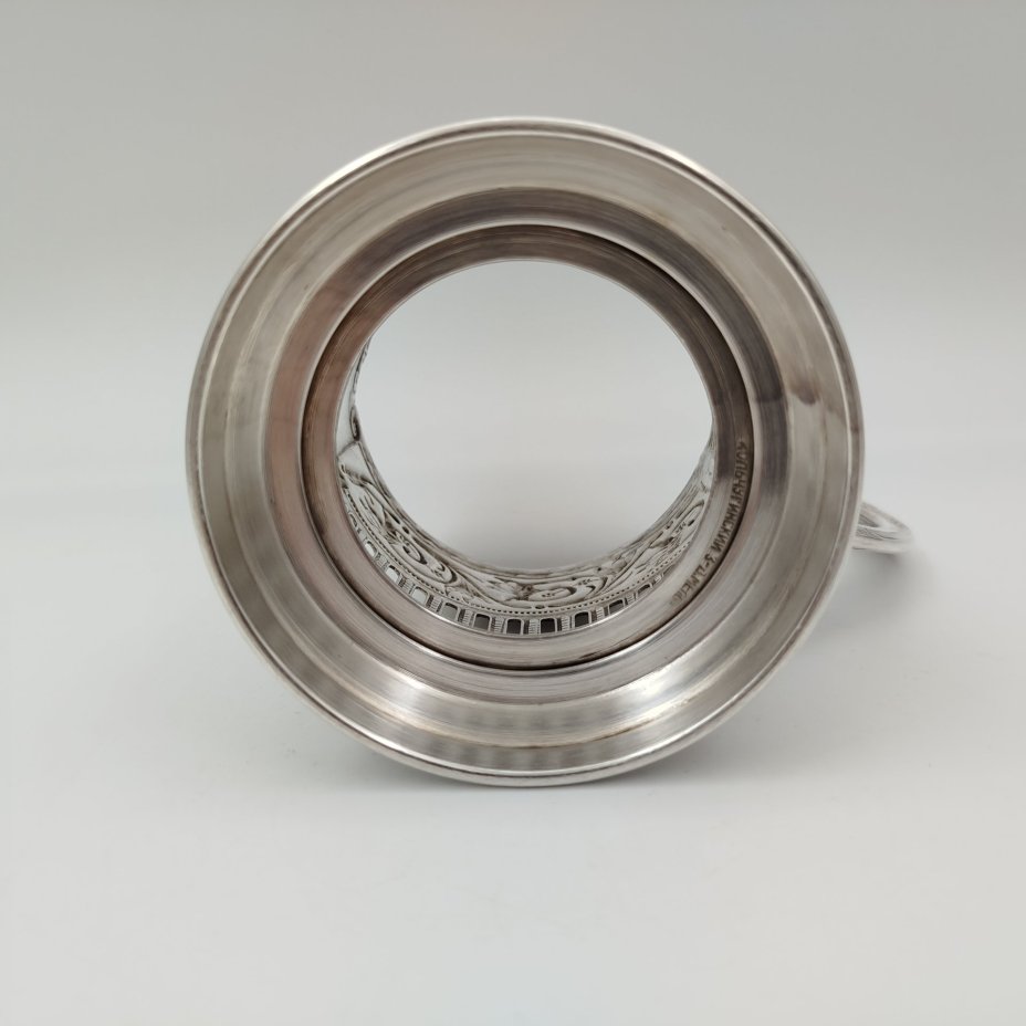 Подстаканник "Спасская башня", мНЦ (медь-никель-цинк), Кольчугинский завод цветных металлов, СССР, 1950-1980 гг.