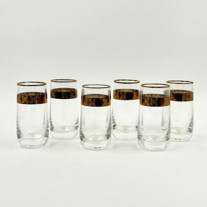 Набор из 6-ти стопок с цветочным орнаментом, Bohemia Crystal (Bohemia Glass)