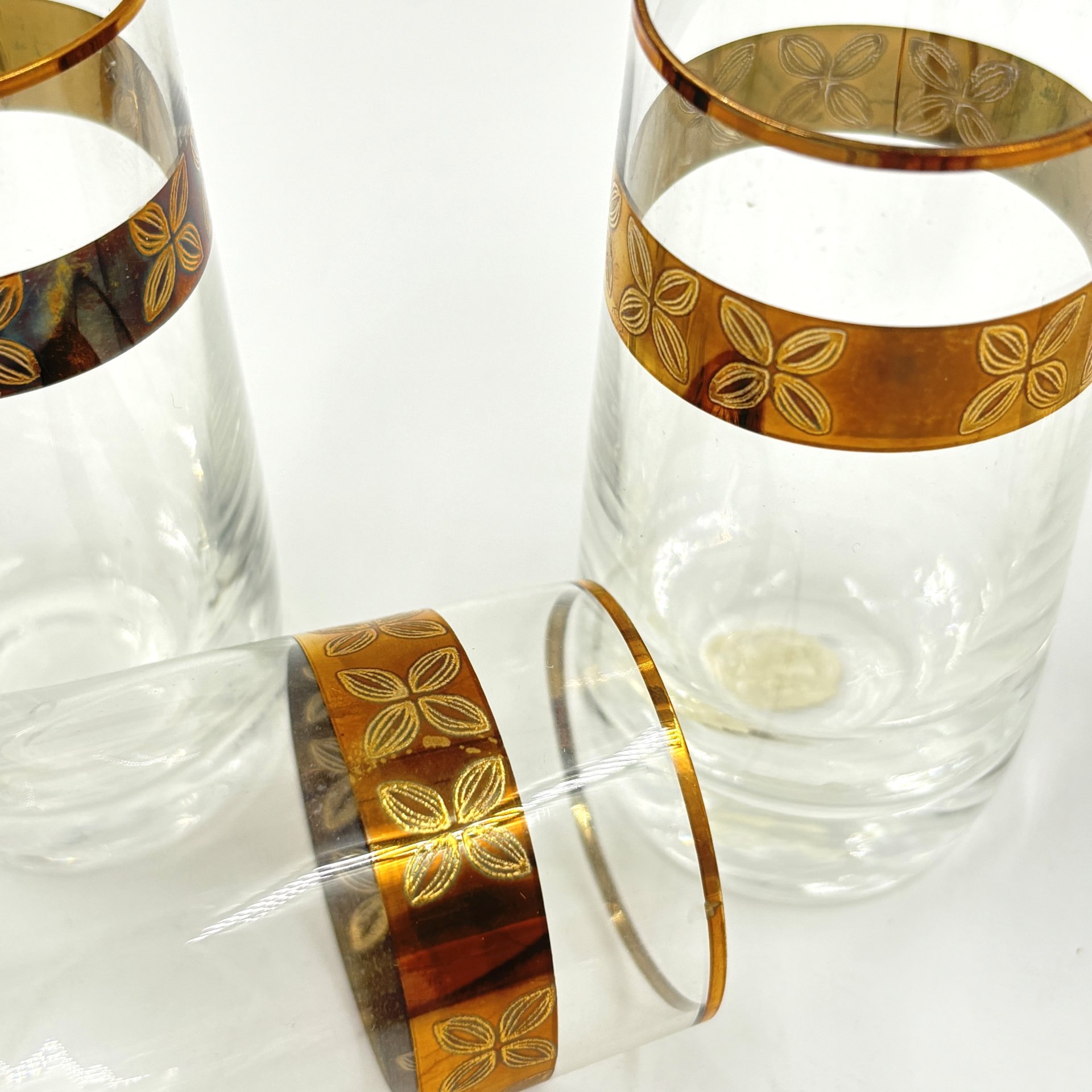 Набор из 6-ти стопок с цветочным орнаментом, Bohemia Crystal (Bohemia Glass)