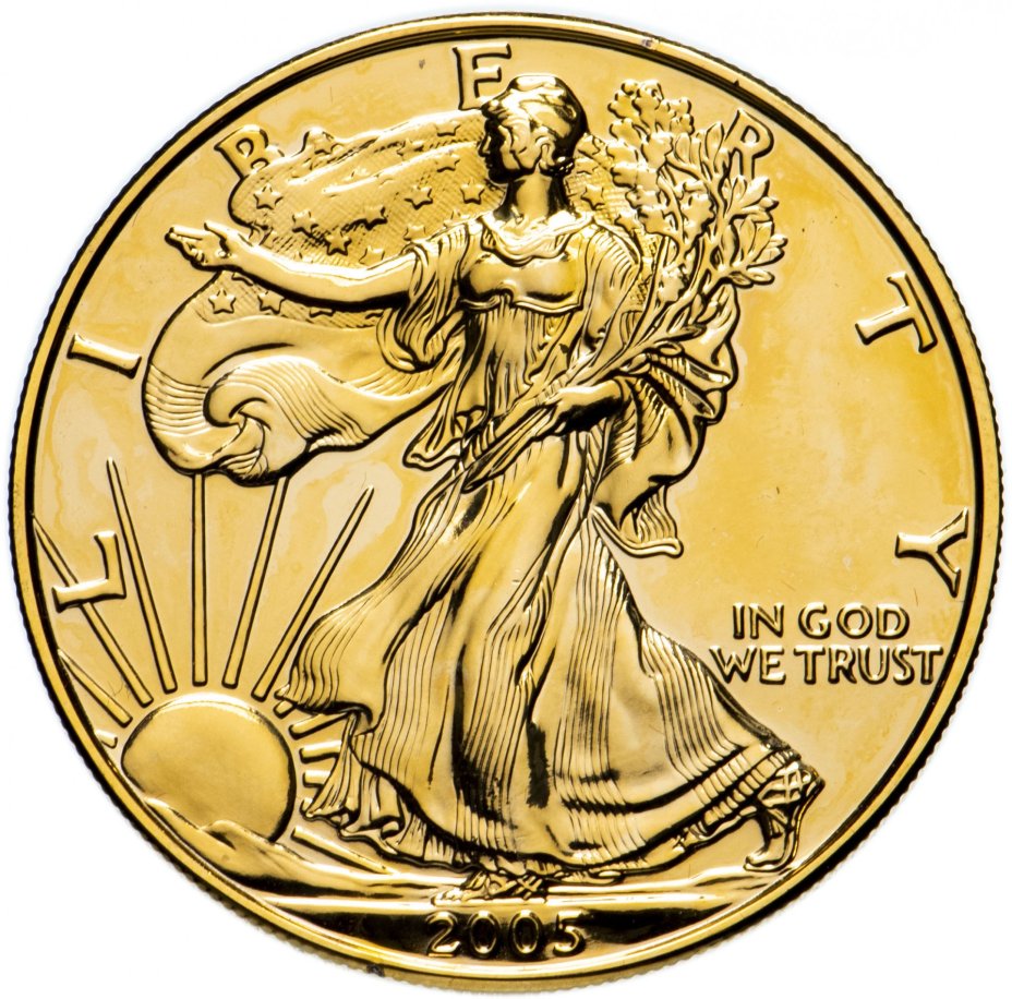 США 1 доллар 2005 "Шагающая свобода"