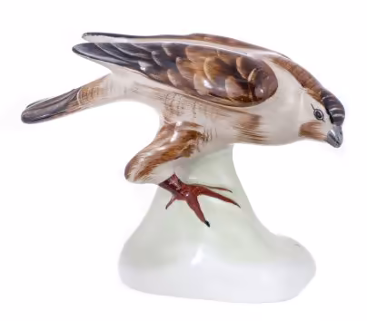 Статуэтка "Ястреб", фарфор, роспись, мануфактура "Аquincum porcelain", Венгрия, 1970-1990 гг., Аquincum