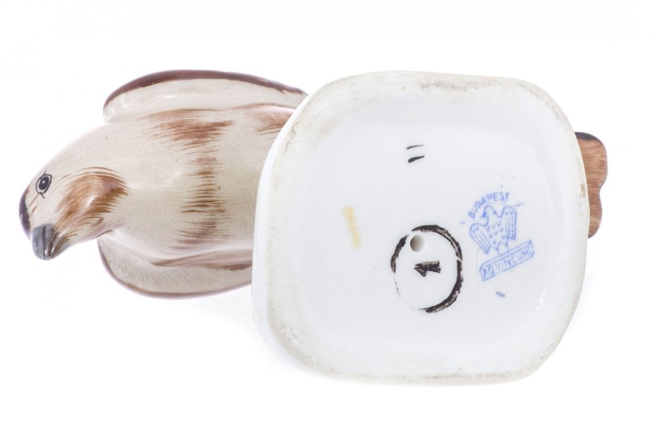 Статуэтка "Ястреб", фарфор, роспись, мануфактура "Аquincum porcelain", Венгрия, 1970-1990 гг., Аquincum