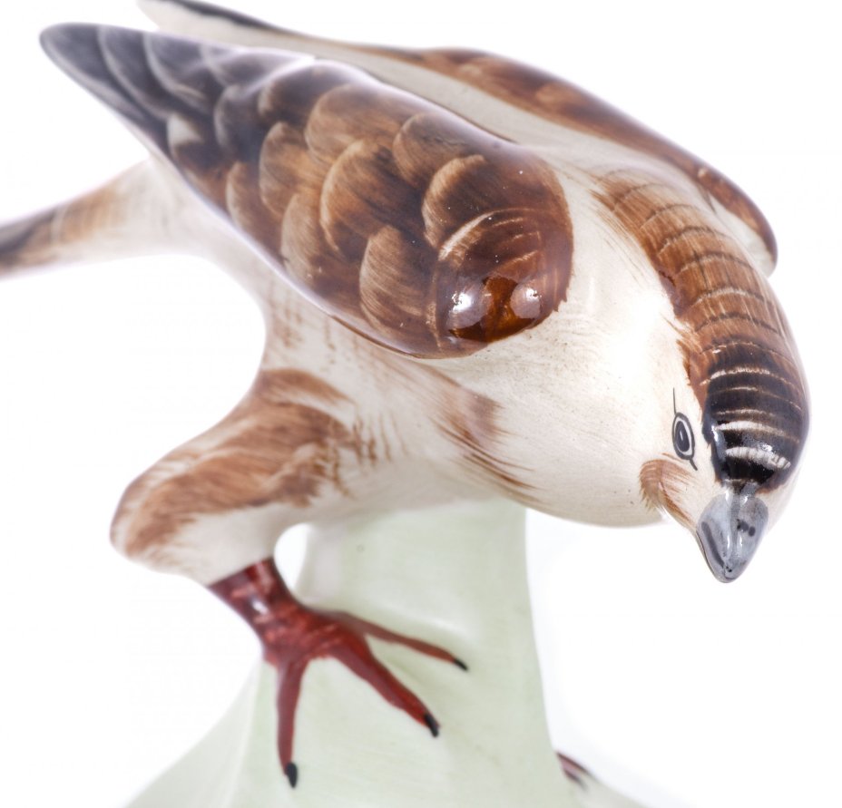 Статуэтка "Ястреб", фарфор, роспись, мануфактура "Аquincum porcelain", Венгрия, 1970-1990 гг., Аquincum