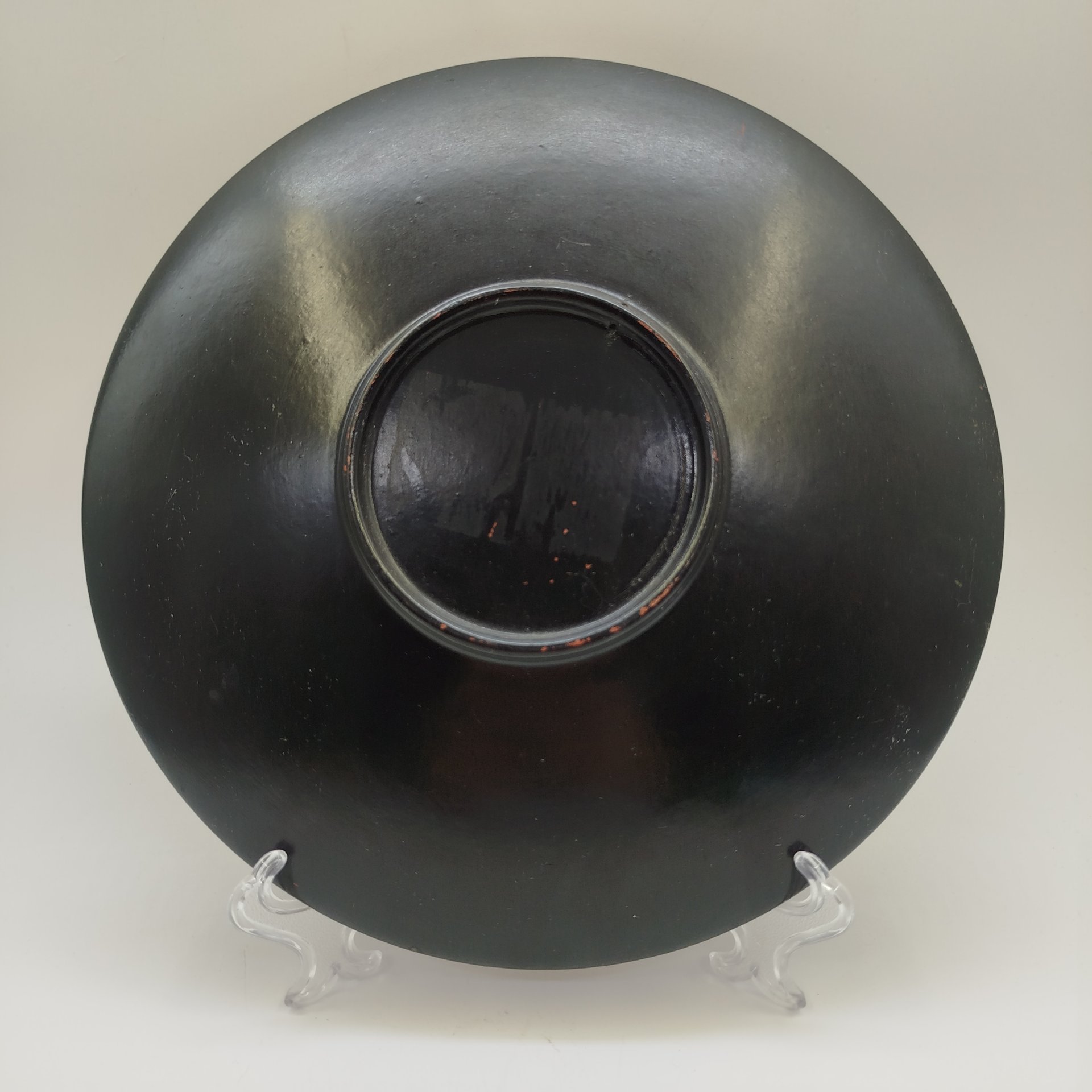 Тарелка настенная "Хохлома", папье-маше, роспись, СССР, 1970-1980 гг.