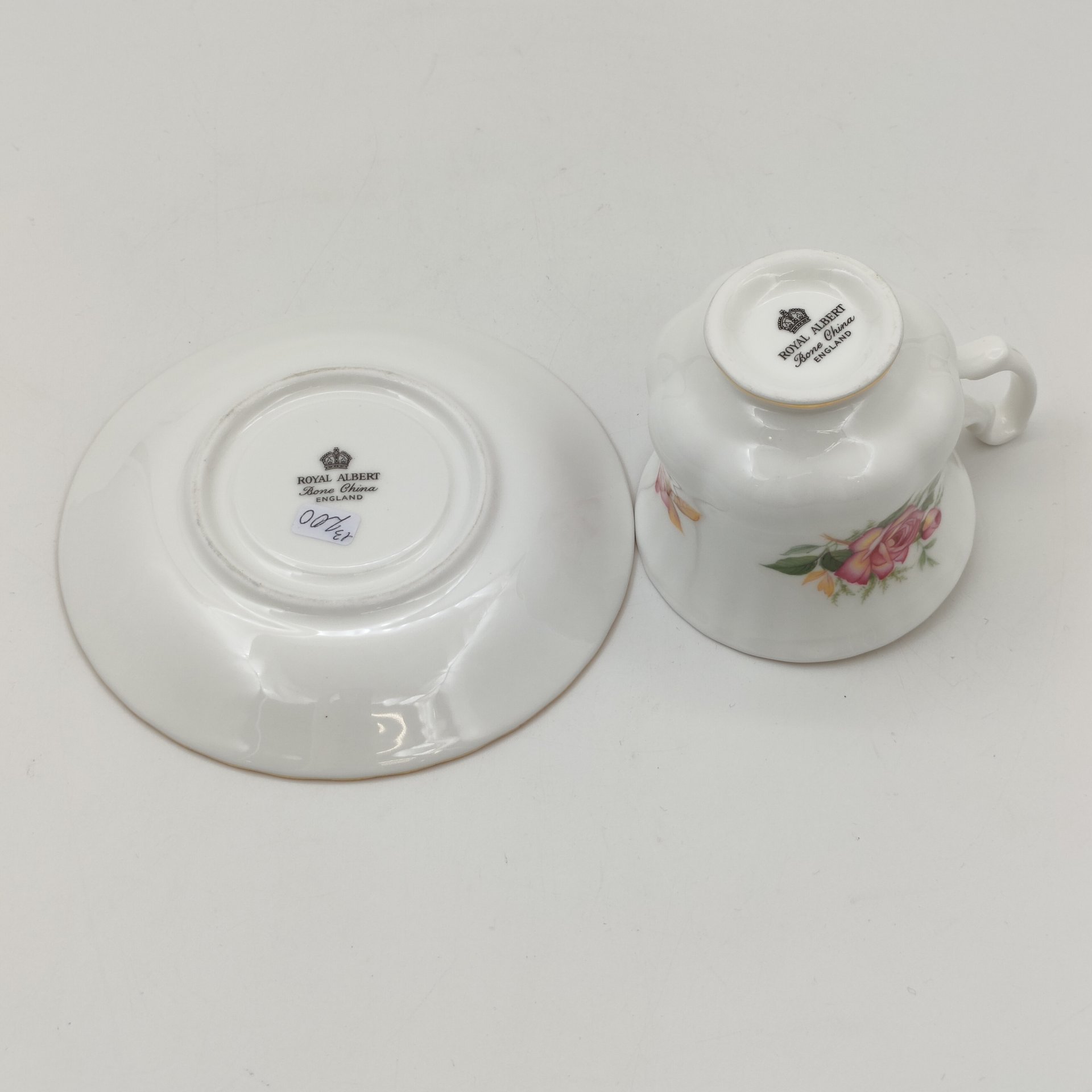 Кофейная пара с ярким цветочным декором  "Роза", Royal Albert