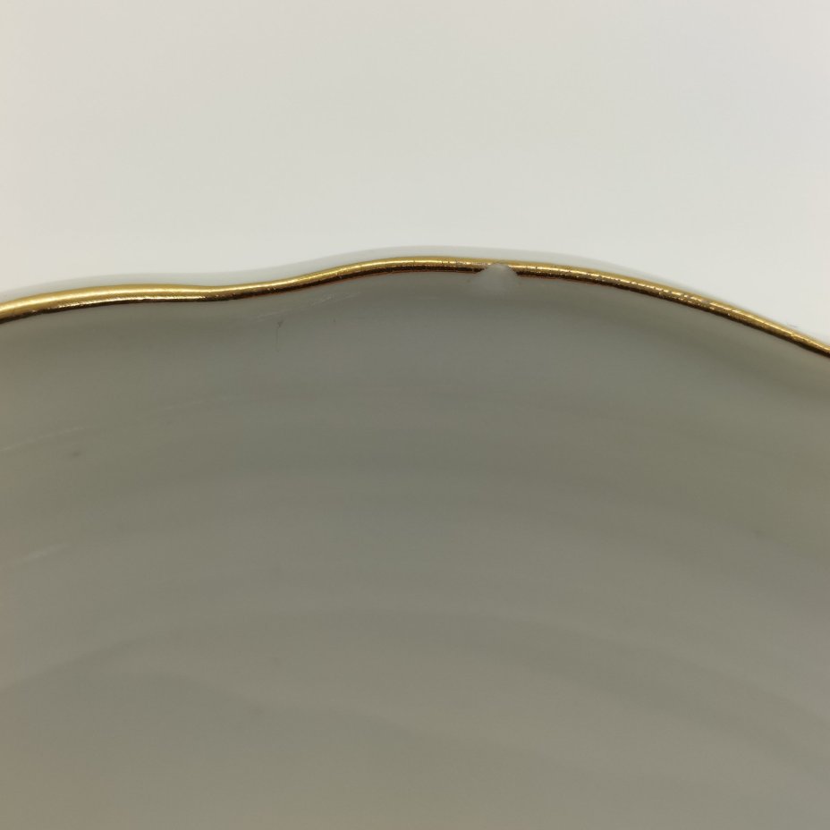 Набор из соусника на подставке и миниатюрной менажницы, фарфор, деколь, золочение, Thun (Тун), Чехословакия, 1970-1992 гг.