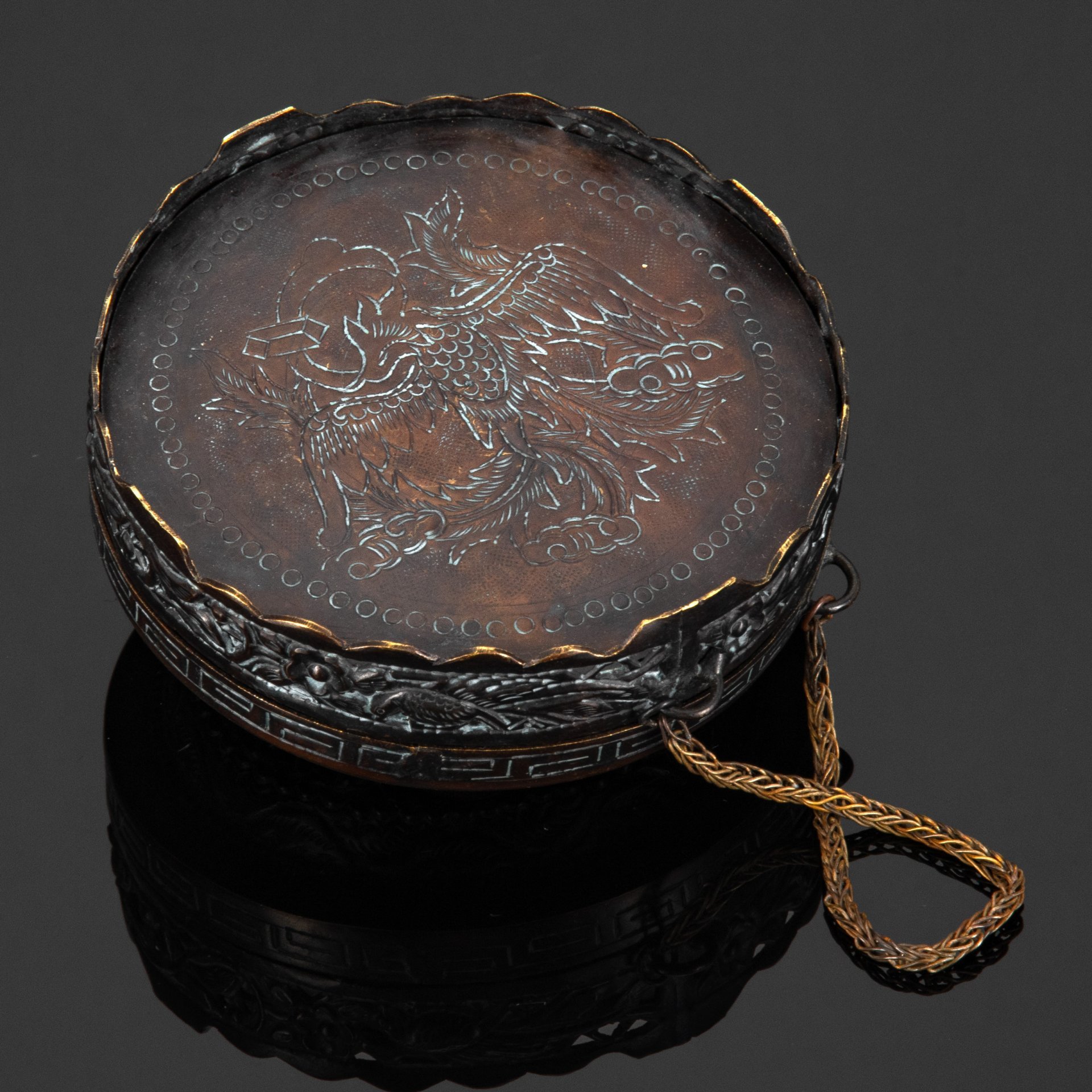 Компас (фэн-шуй Лопань), металл, кость, резьба, Китай, 1890-1920 гг.