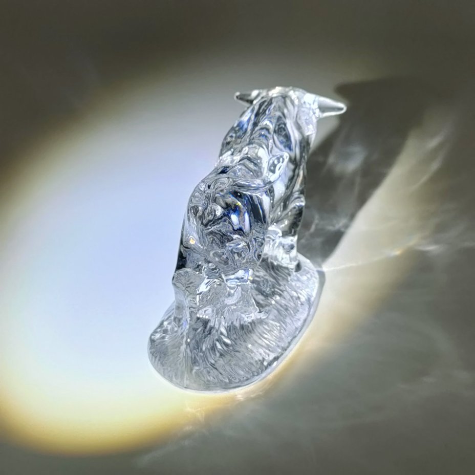 Статуэтка "Бык", хрусталь, Гусевской хрустальный завод (Гусь-Хрустальный), Российская Федерация, 2000-2015 гг.