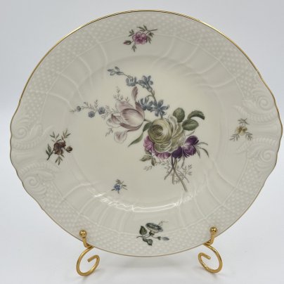 Блюдо с фигурными краями и цветочным декором, Royal Copenhagen