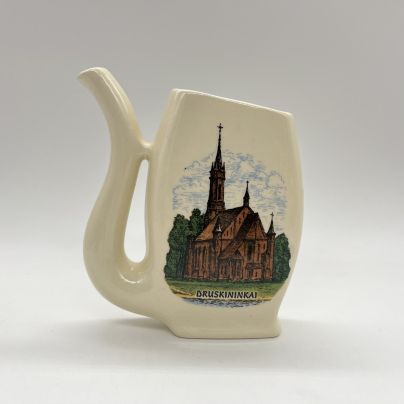 Поильник "Друскининкай", фаянс, деколь, Литва, 2000-2010 гг.