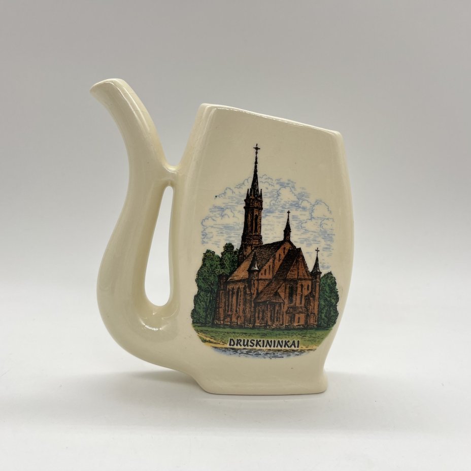 Поильник "Друскининкай", фаянс, деколь, Литва, 2000-2010 гг.