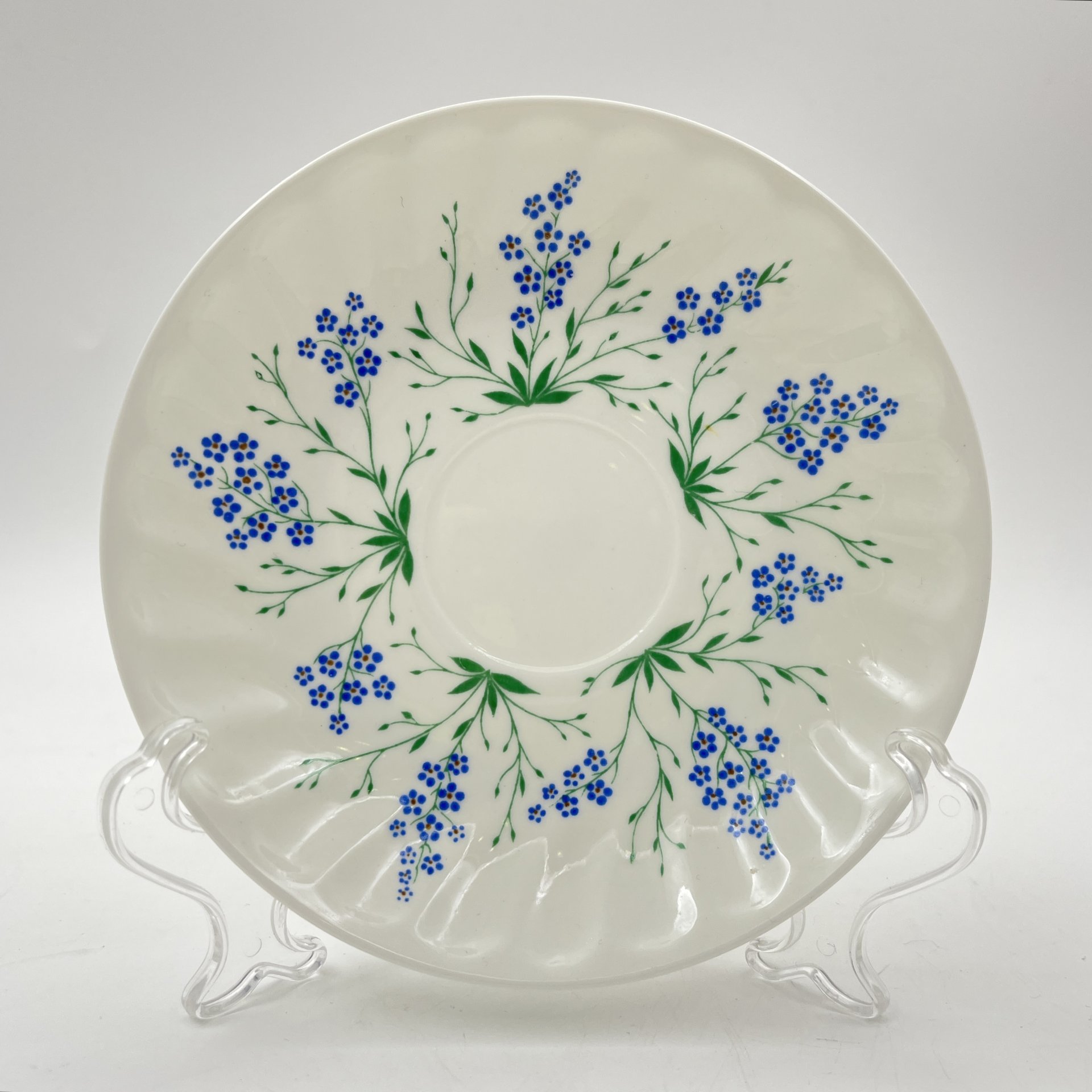 Пара кофейная "У ручья" (форма "Витая"), фарфор, деколь, Ленинградский фарфоровый завод (ЛФЗ), Россия, 1989-2001 гг.