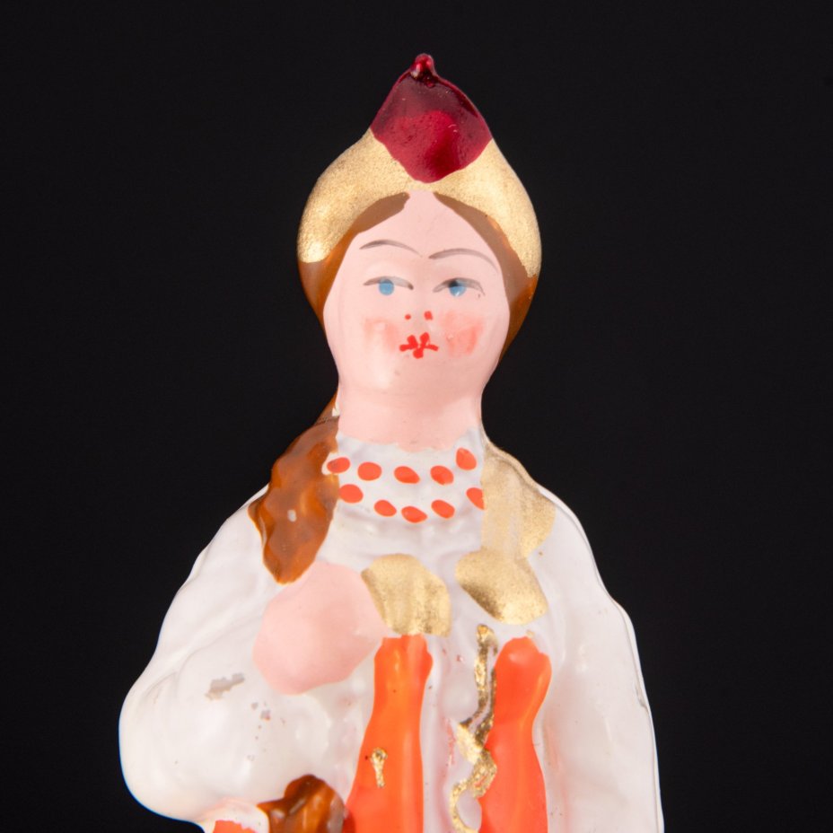 Ёлочная игрушка "Алёнушка", серия "Сестрица Алёнушка и братец Иванушка", Завод стеклянных ёлочных украшений и оптических изделий