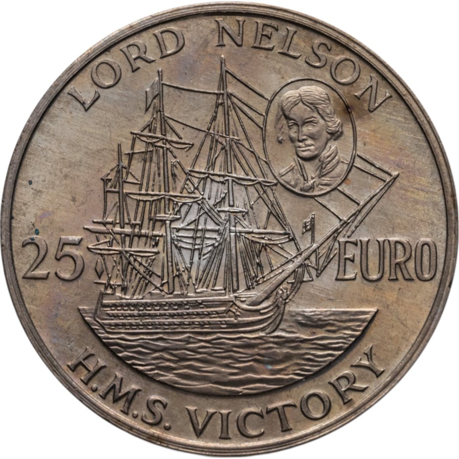 Великобритания 25 евро 1996 Лорд Нельсон - HMS Victory