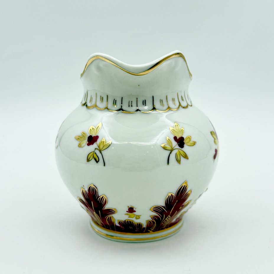 Молочник из сервиза "Барбарис", автор Е.П. Смирнов, фарфор, роспись, золочение, Дмитровский фарфоровый завод (ДФЗ Вербилки), СССР, 1954-1965 гг., Дмитровский фарфоровый завод (ДФЗ Вербилки)