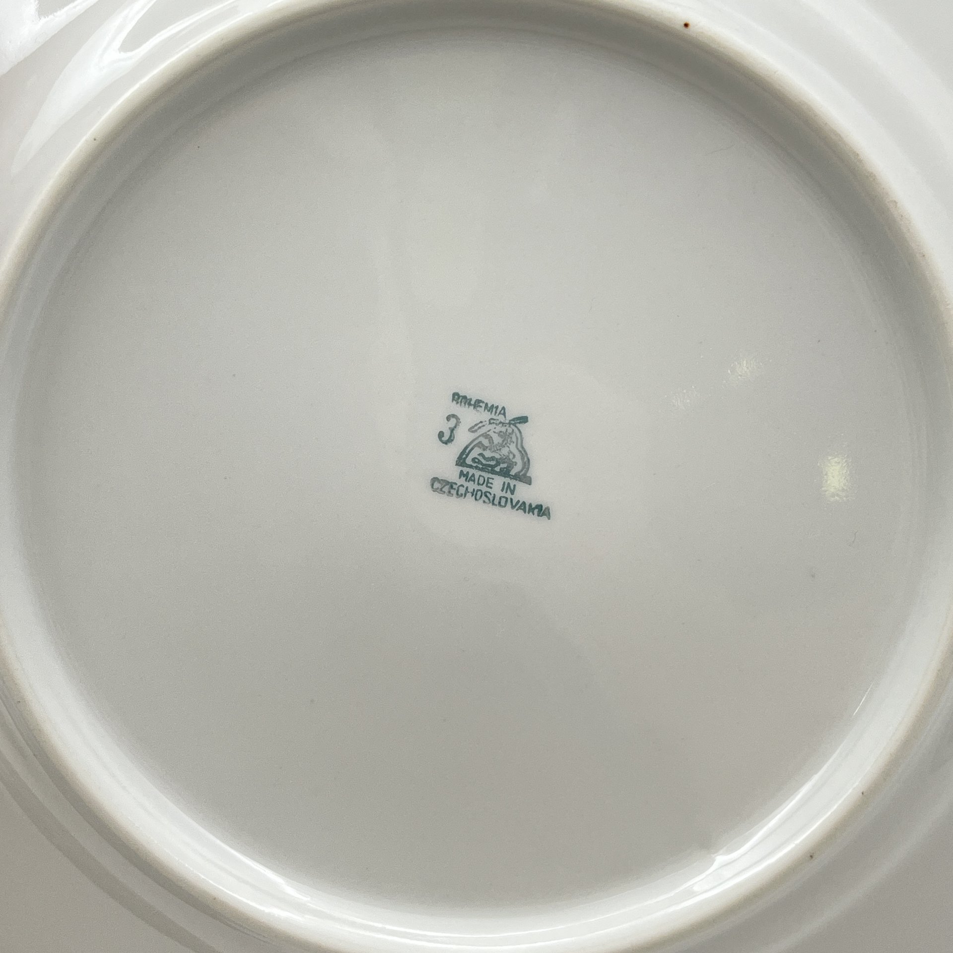 Набор обеденных тарелок "Мейсенский букет" на 6 персон, фарфор, деколь, золочение, Bohemia (Neurohlau), Чехословакия, 1970-1990 гг.