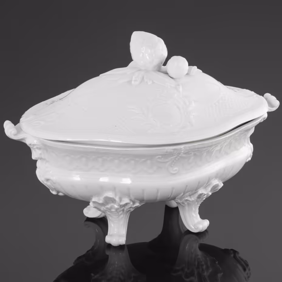 Террина (для сервировки горячих блюд) барочной формы, Meissen (Мейсенский фарфор)