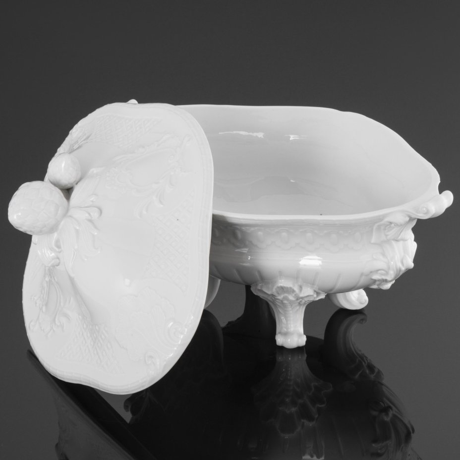 Террина (для сервировки горячих блюд) барочной формы, Meissen (Мейсенский фарфор)