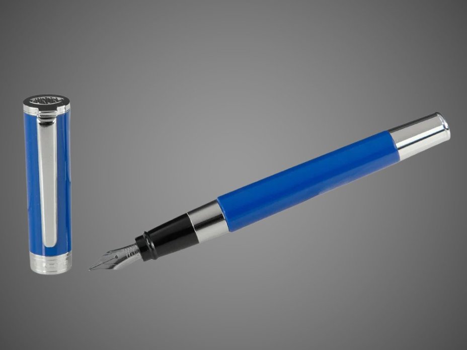 Перьевая ручка Aurora TU Resin Blue CT, перо - F, в подарочной коробке, Лаки и смолы: смола, сталь