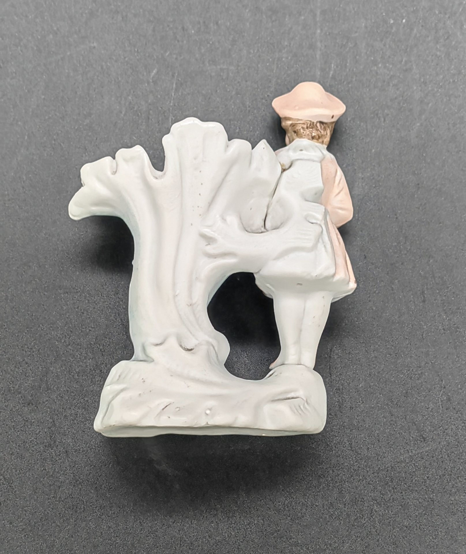 Вазочка (карандашница, спичечница) с фигуркой девочки, играющей на лютне