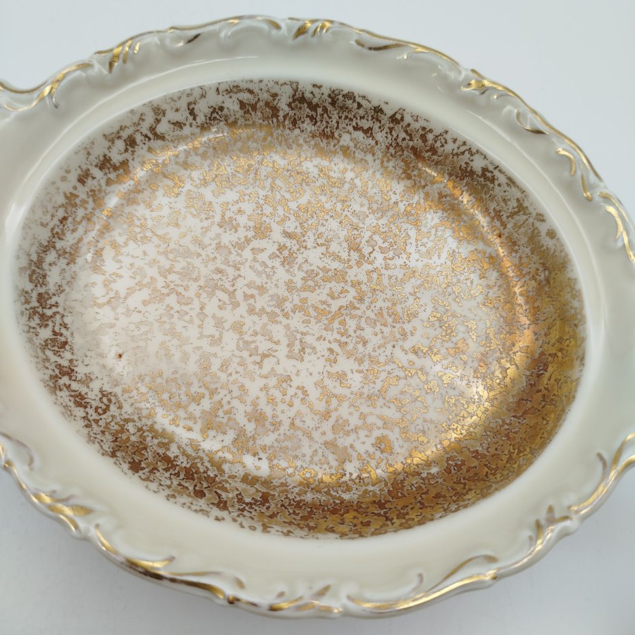 Конфетница, фарфор, золочение, Alka-Kunst Alboth & Kaiser Bavaria, Бавария, 1948-1958 гг., Alka-Kunst Alboth & Kaiser Bavaria