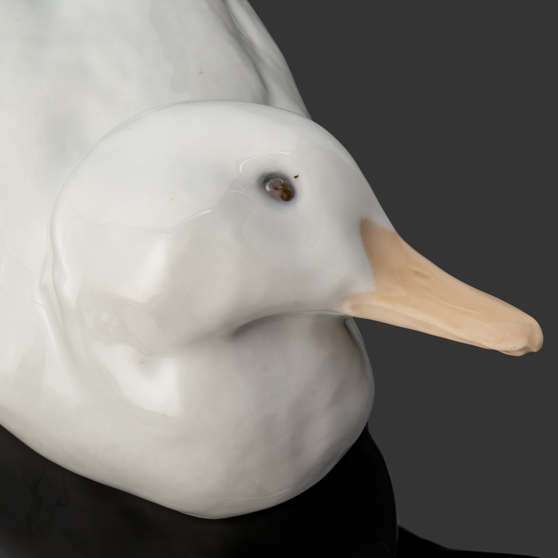 Статуэтка "Утка", модель № 505, скульптор Арнольд Крог, фарфор, роспись, Royal Copenhagen, Дания, 1895-1920 гг.