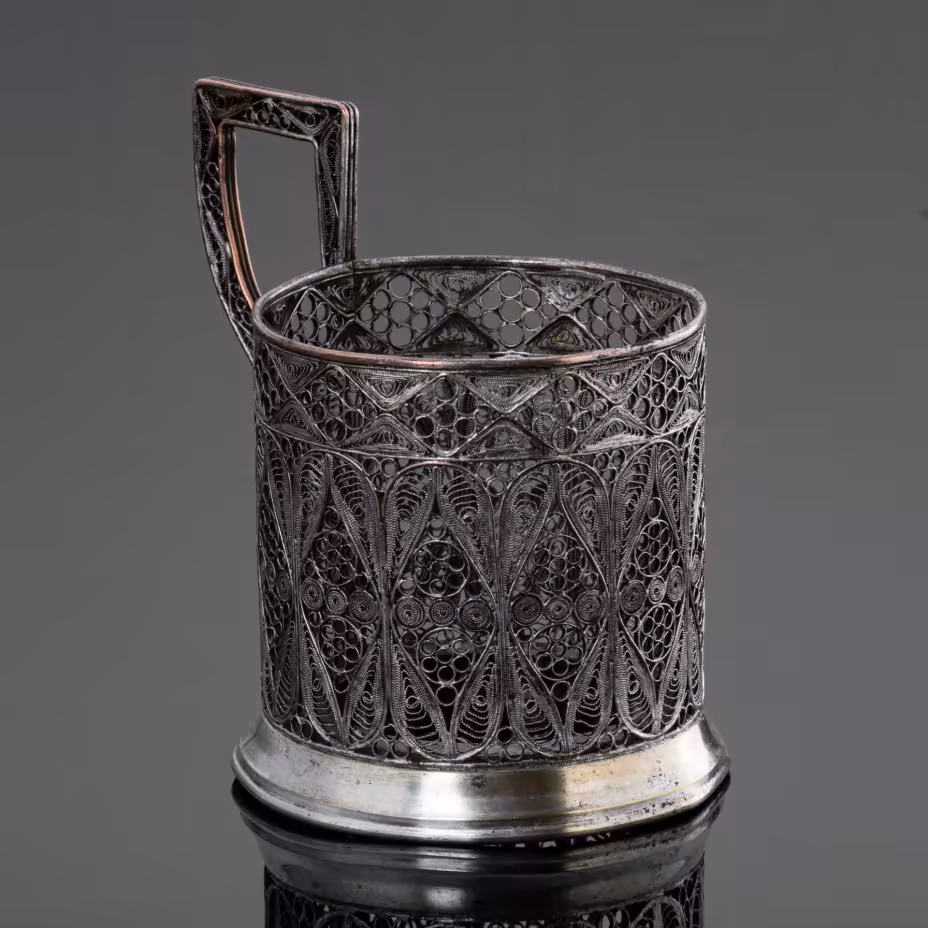 Подстаканник ажурный, Казаковская артель «Металлист»
