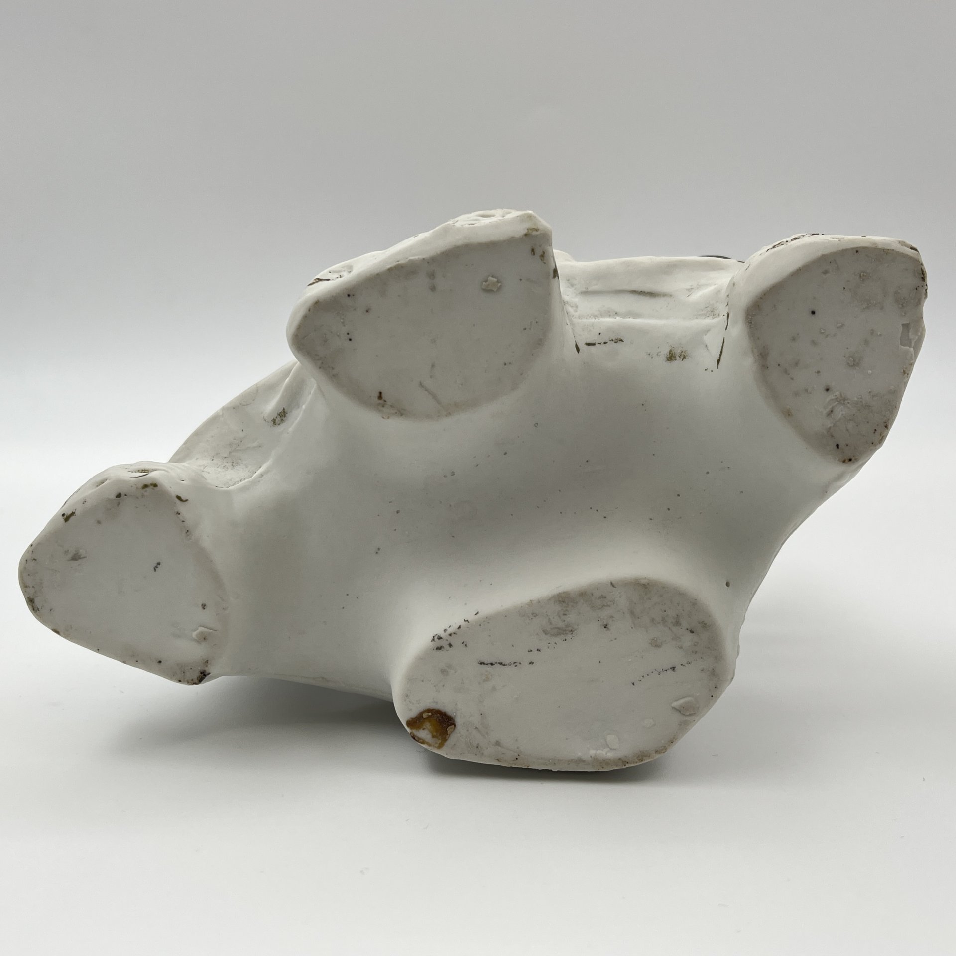 Статуэтка (ваза) "Мальчик у фонтана", бисквит, роспись, золочение, Carl Schneiders Erben, Германия, 1880-1900 гг.