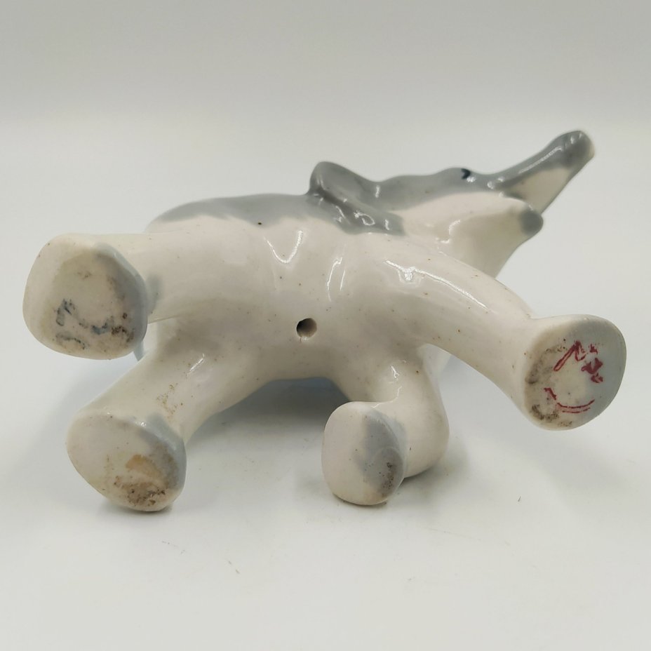 Статуэтка "Слоненок", фарфор, роспись, СССР, 1960-1990 гг.
