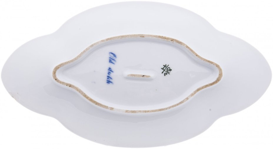 Блюдо (селёдочница) из серии "Old dutch", фарфор, роспись, мануфактура "Rosenthal", Германия, 1890-1920 гг., Rosenthal (Розенталь)