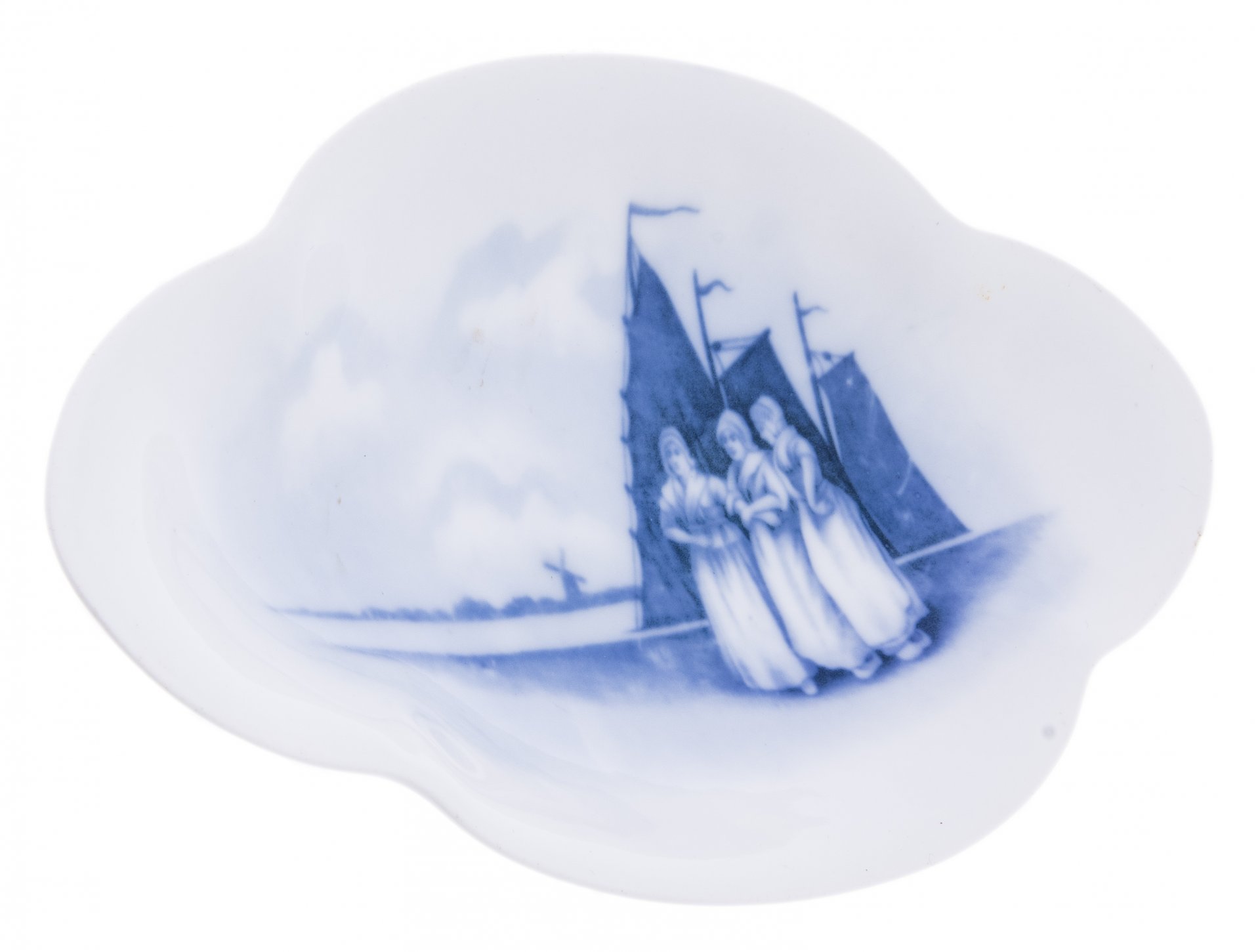 Блюдо (селёдочница) из серии "Old dutch", фарфор, роспись, мануфактура "Rosenthal", Германия, 1890-1920 гг., Rosenthal (Розенталь)